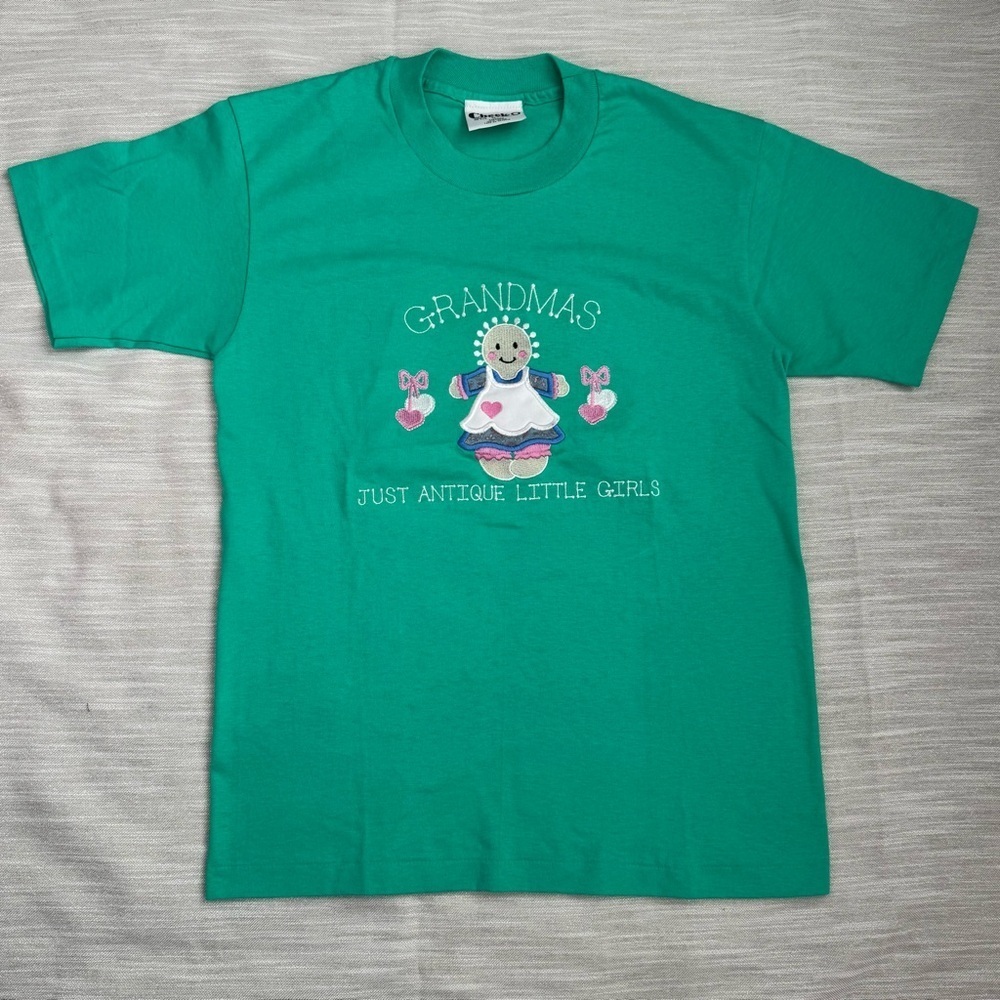 VTG Grandmas Shirt Adult M Embroidered SINGLE STITCH Novelty Tee USA